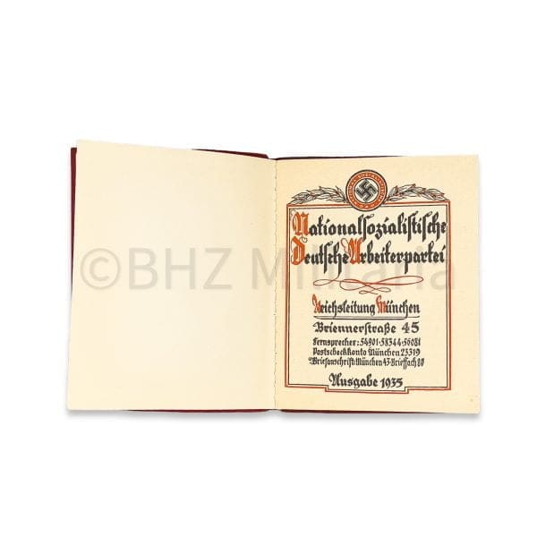 2 NSDAP Mitgliedsbücher - 1 persoon - Dienstauszeichnung
