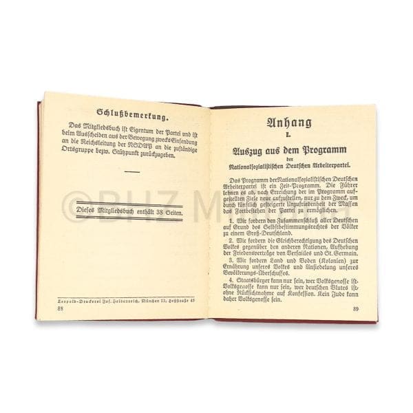 2 NSDAP Mitgliedsbücher - 1 persoon - Dienstauszeichnung