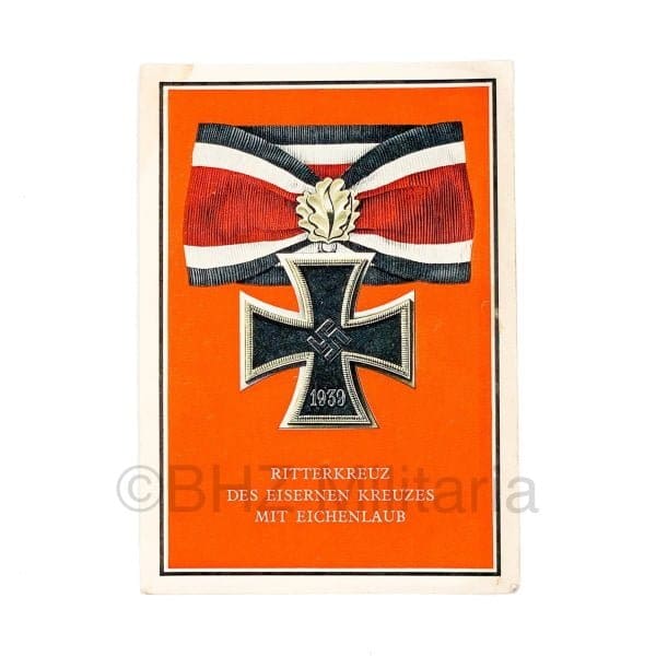 Die Kriegsorden des Grossdeutschen Reiches – 4. Ritterkreuz des Eisernen Kreuzes mit Eichenlaub