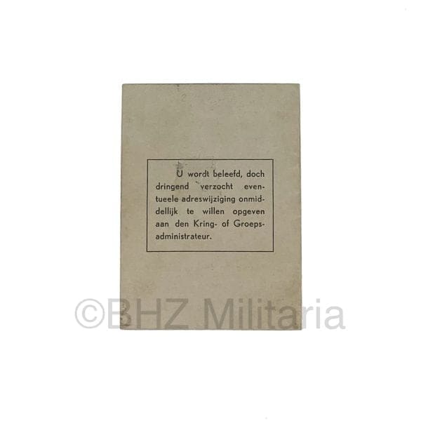 NSB Inscription Sympathizing 1942
