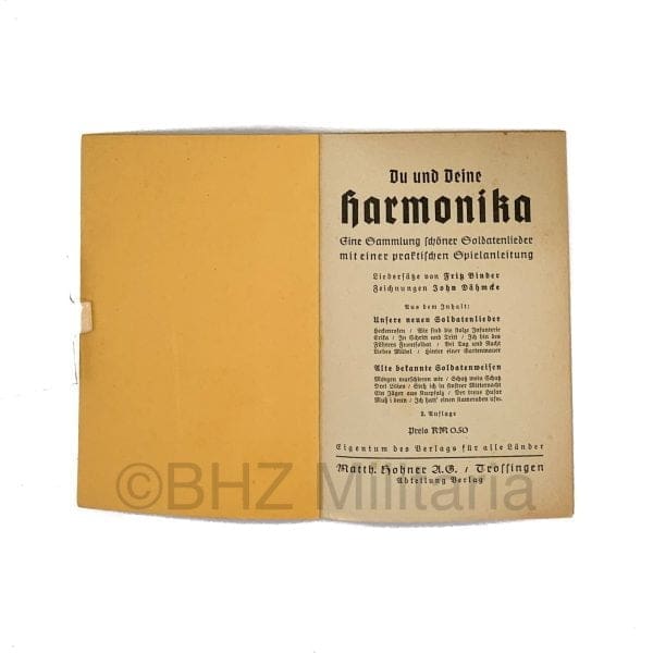 Booklet Du und Deine Harmonika - Hohner Display & Harmonica "Chromonika I"