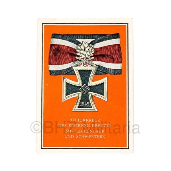 Die Kriegsorden des Grossdeutschen Reiches – 5. Ritterkreuz des Eisernen Kreuzes mit Eichenlaub und Schwertern