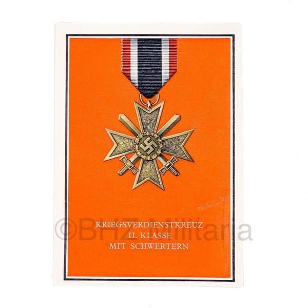 Die Kriegsorden des Grossdeutschen Reiches – 9. Kriegsverdienstkreuz II. Klasse mit Schwertern