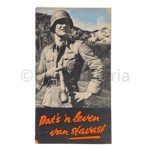 Wervingsfolder Waffen SS - Dat's 'n Leven van Stavast