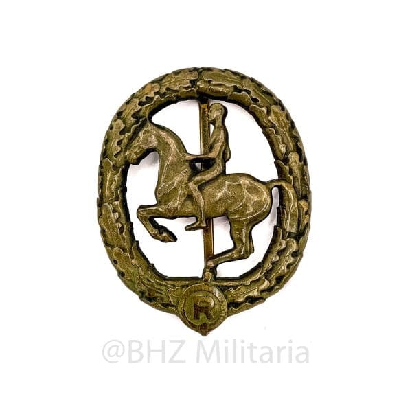 Deutsches Reiterabzeichen in bronze