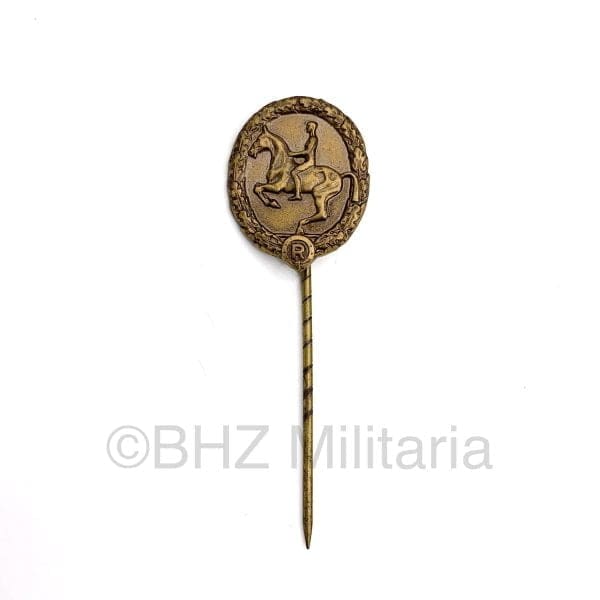Miniature Deutschen Reiterabzeichen in Bronze