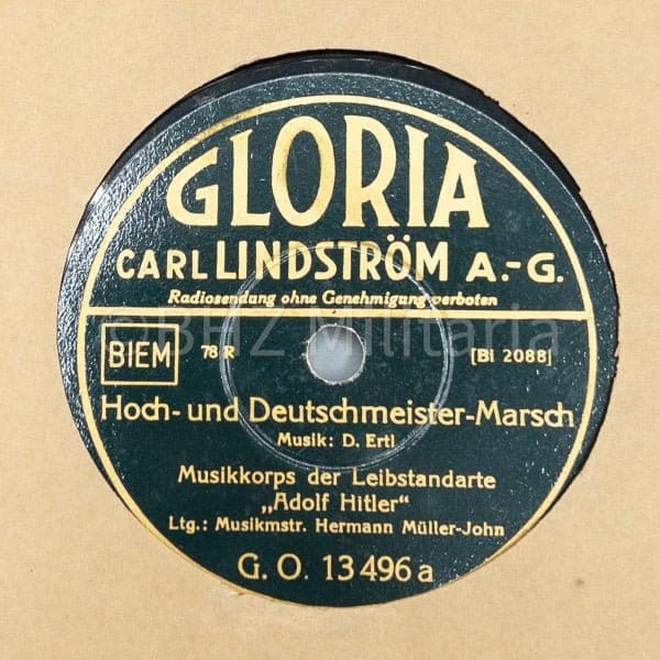 78 Toerenplaat Musiekkorps der Leibstandarte "Adolf Hitler"