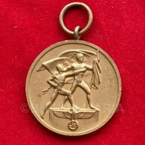 Medaille ter herinnering aan de annexatie van het Sudetenland 1 Oktober 1938 zonder lint.