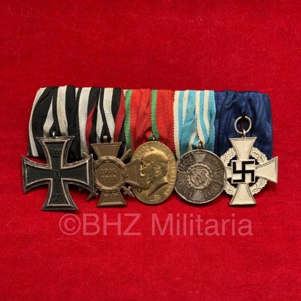 Medal bar with 5 medals