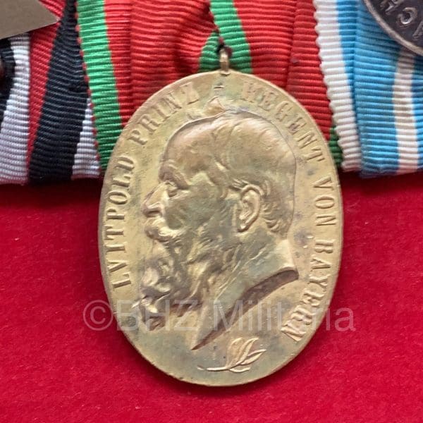 Prinz Regent Luitpold Medal in Bronze am Bande der Jubiläums-Medaille