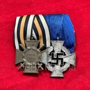 Spange Ehrenkreuz für Frontkämpfer 1914-1918 and Treudienst-Ehrenzeichen