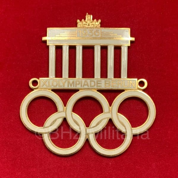 Off. Autoplakette Olympische Spelen 1936 - Wilhelm Deumer