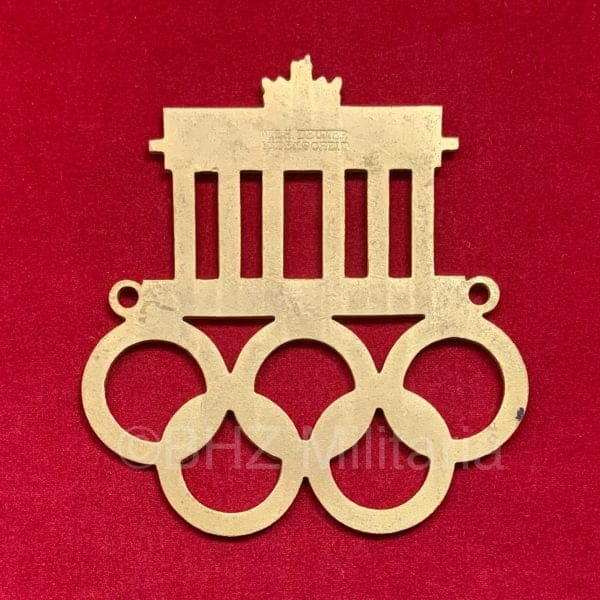 Off. Autoplakette Olympische Spelen 1936 - Wilhelm Deumer