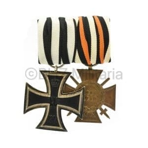 Ordenspange Eisernes Kreuz 2. Klasse en Ehrenkruez für Frontkämpfer 1914-18