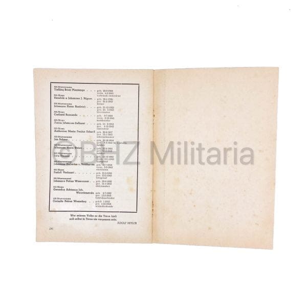 SS Training Sheets - August 1943 - 3rd Volume No 8