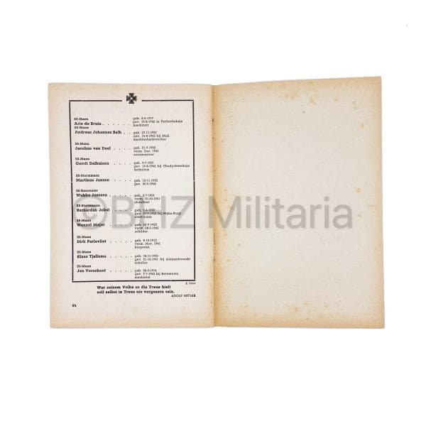 SS Vormingsbladen der Germaansche SS - Februari 1943 - 3e Jaargang Nr 2