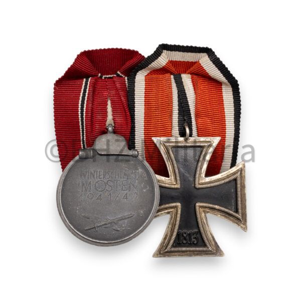 doppelspange ijzeren kruis 1939 2e kl en ostmedaille 2