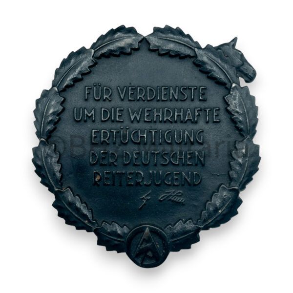 German Reiterjugend plaque