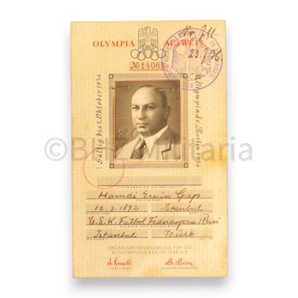 1936 Olympic Games set with signature Adolf Hitler
