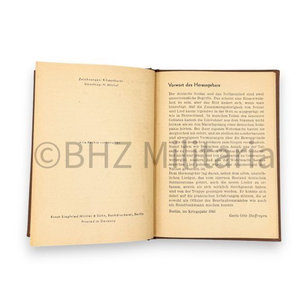 German soldiers songs book goetz otto dust rain