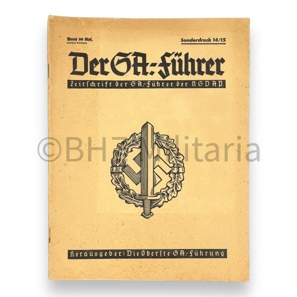 der sa führer – zeitschrift der sa führer der nsdap – sonderdruck 14/15