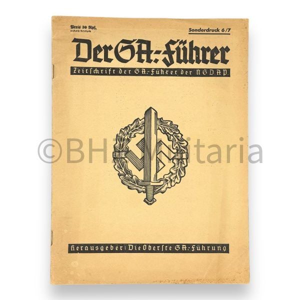 der sa führer – zeitschrift der sa führer der nsdap – sonderdruck 6/7