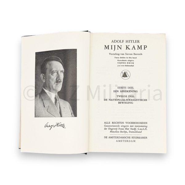 mijn kamp adolf hitler 5e druk zwarte kaft