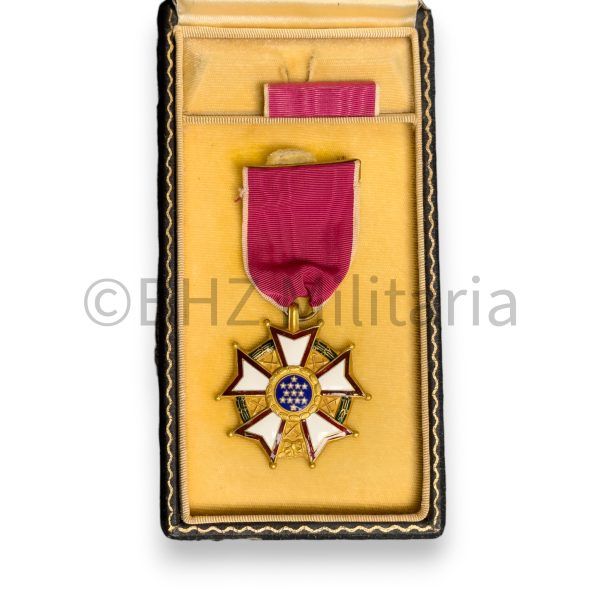 legion of merit/legionairre met naam in etui