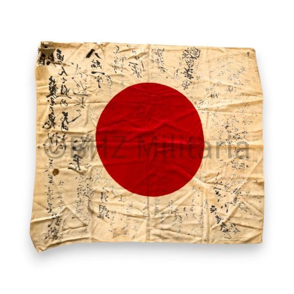 zijden japanse yosegaki hinomaru (good luck vlag)