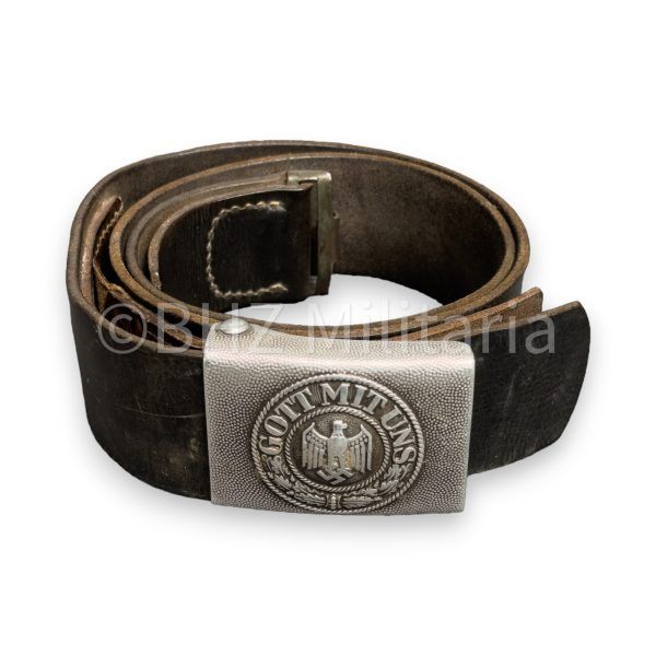 wh aluminium koppelslot met leren tab en riem dr. franke & co 1937