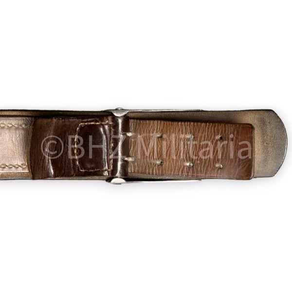 wh aluminium koppelslot met leren tab en riem dr. franke & co 1937