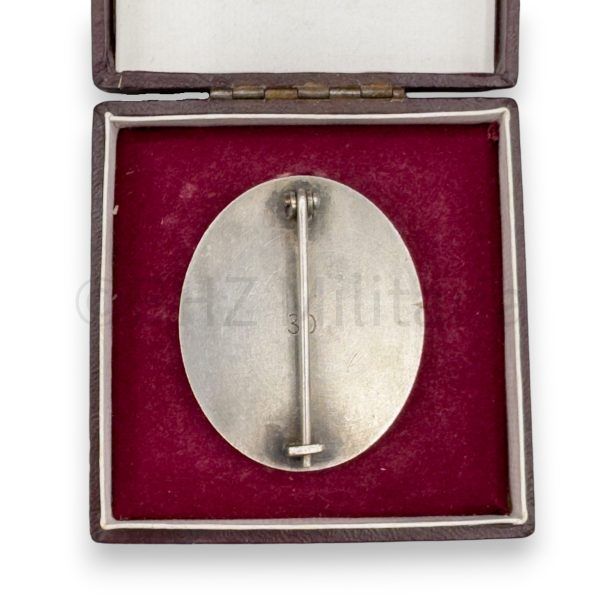 verwundetenabzeichen 1939 zilver mm30 hauptmünzamt in doosje